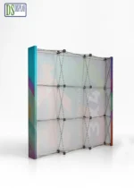 Aluminum Tube Frame Fabric Straight Pop Up Display 3.0x4.0m