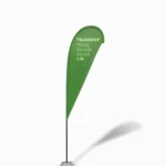 Flying banner stand teardrop with square metal base 3.4M