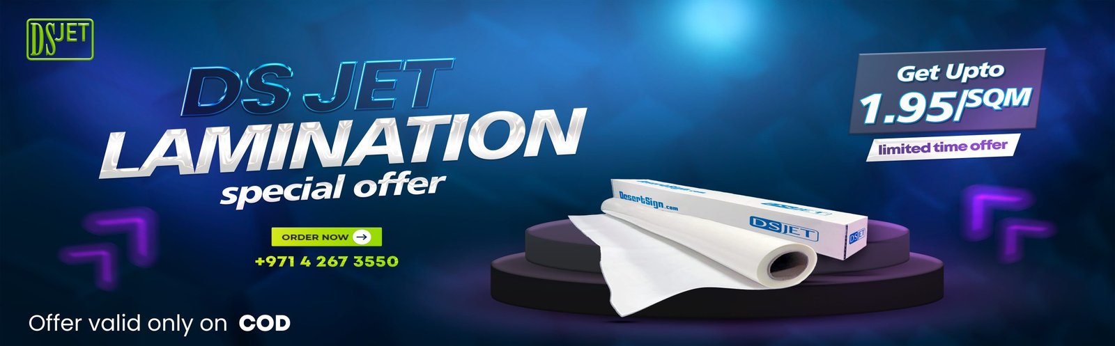 DS JET LAMINATION OFFER BANNER